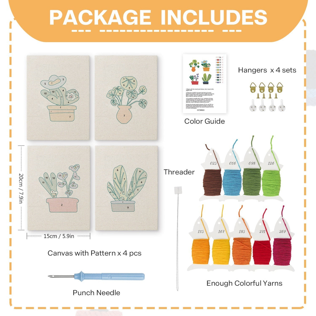 Plant Party - Set of 4 - Judy Paint