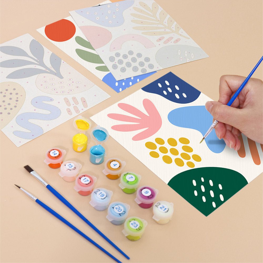 Playful Shapes mini painting set