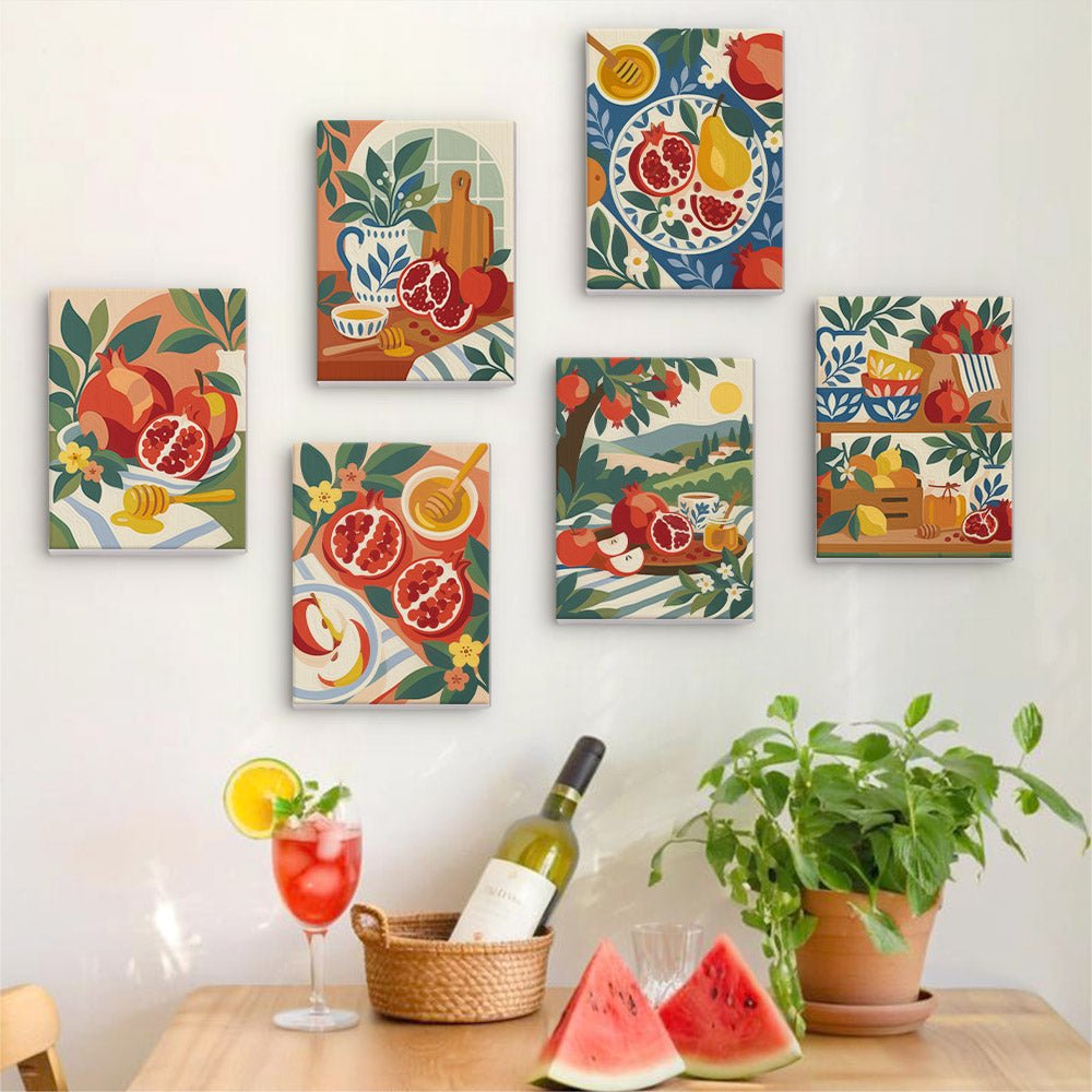 Pomegranate Feast mini painting set