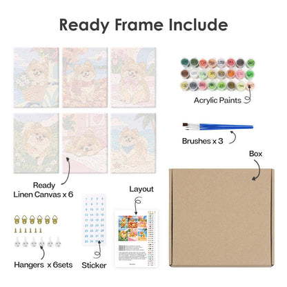 What's included with the framed canvas version
