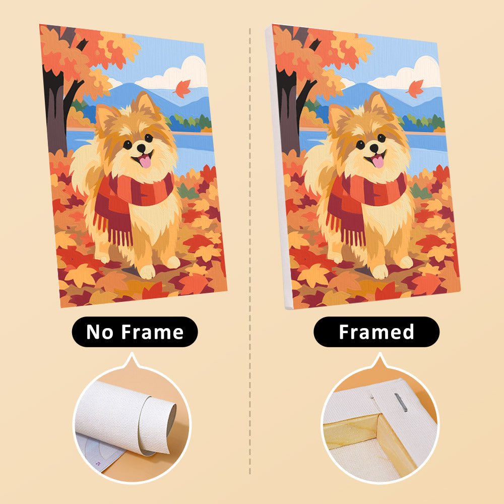 No frame vs. framed canvas
