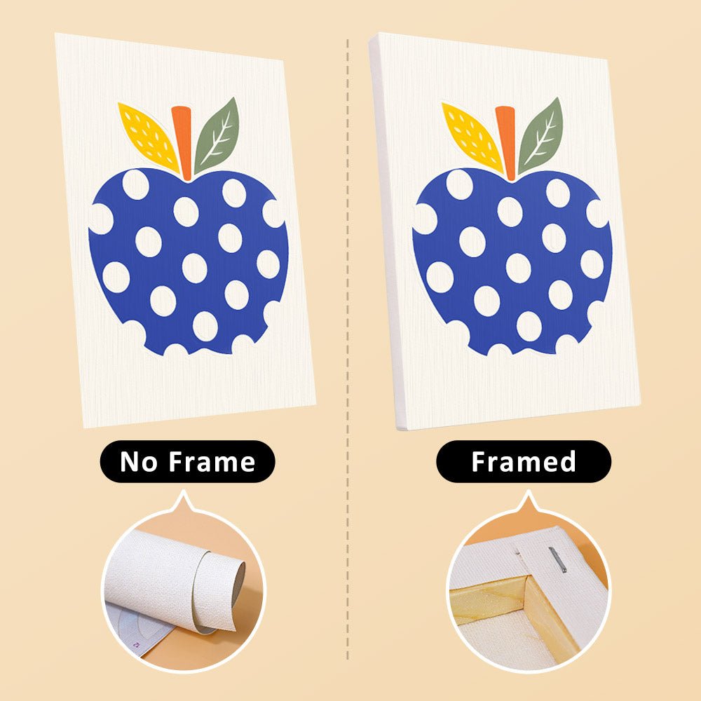 No frame vs. framed canvas