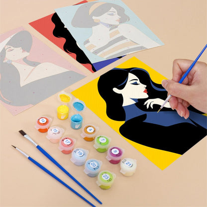 Pop Art Divas mini painting set