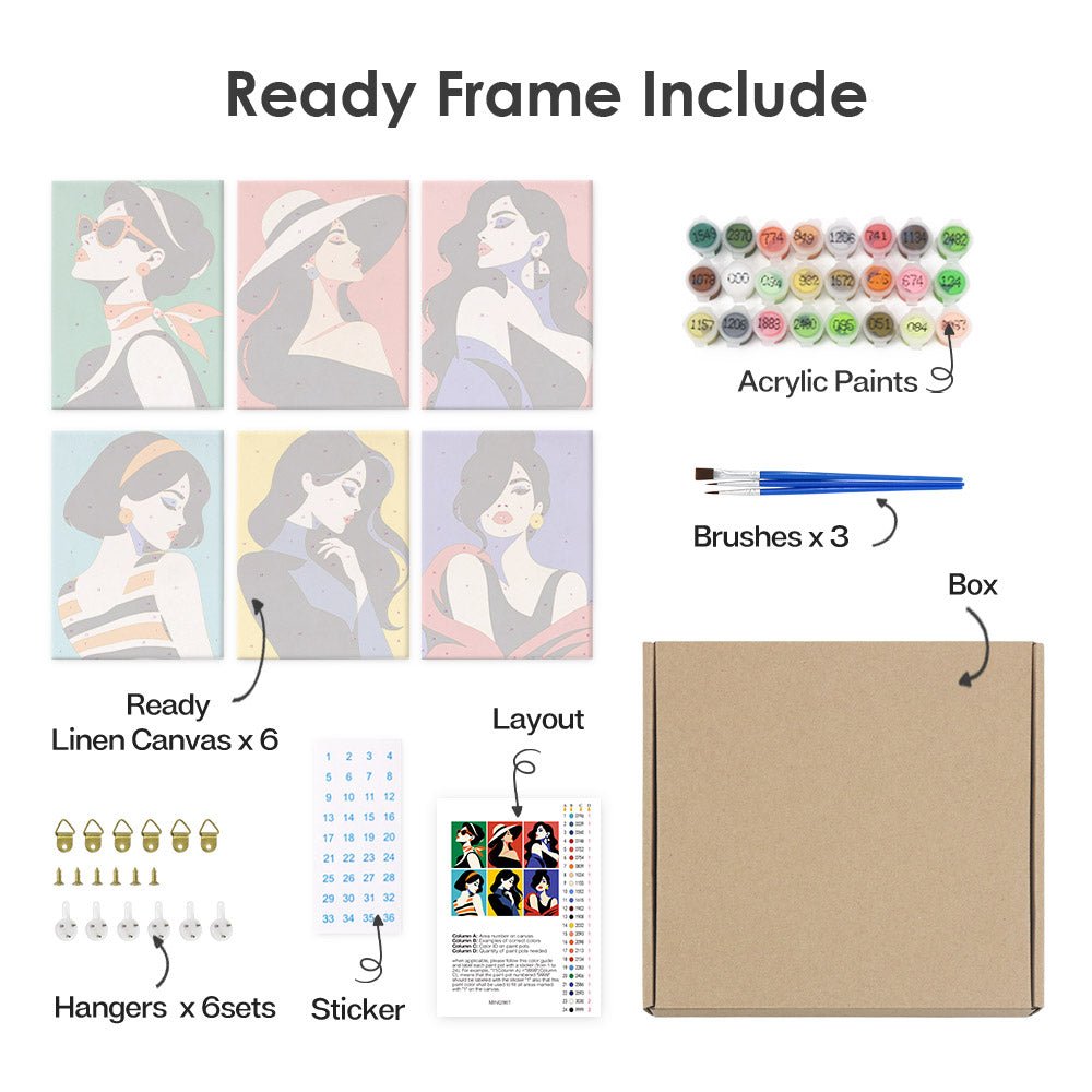 What's included with the framed canvas version