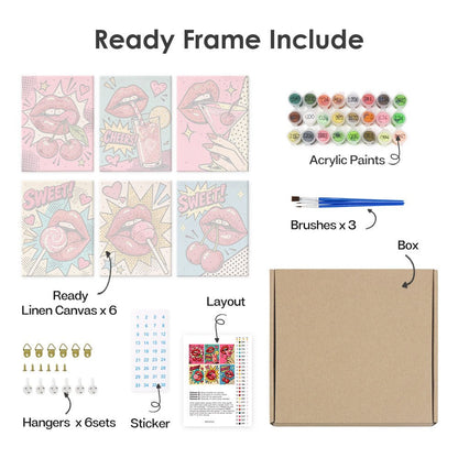 What's included with the framed canvas version