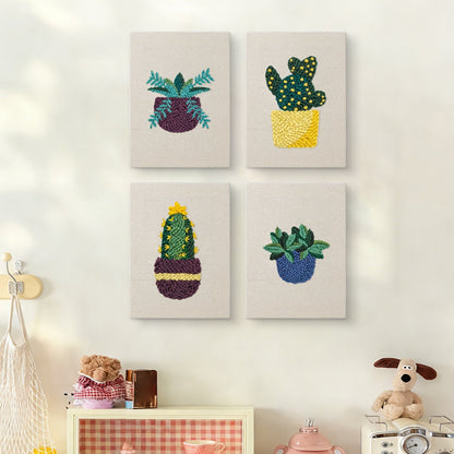 Prickly Potted - Set of 4 - Judy Paint