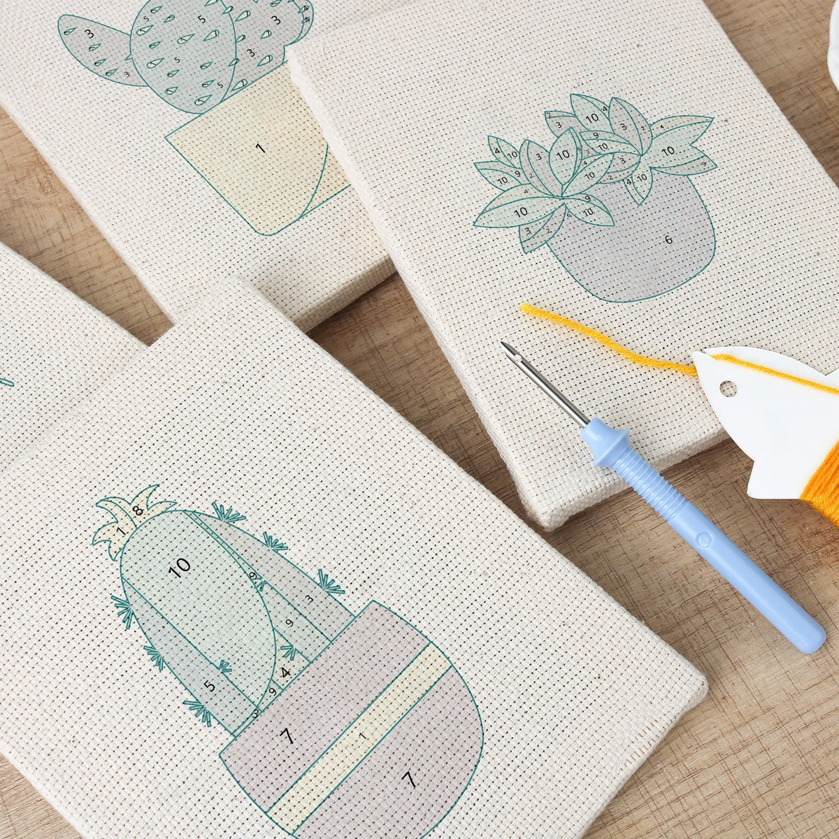 Prickly Potted - Set of 4 - Judy Paint