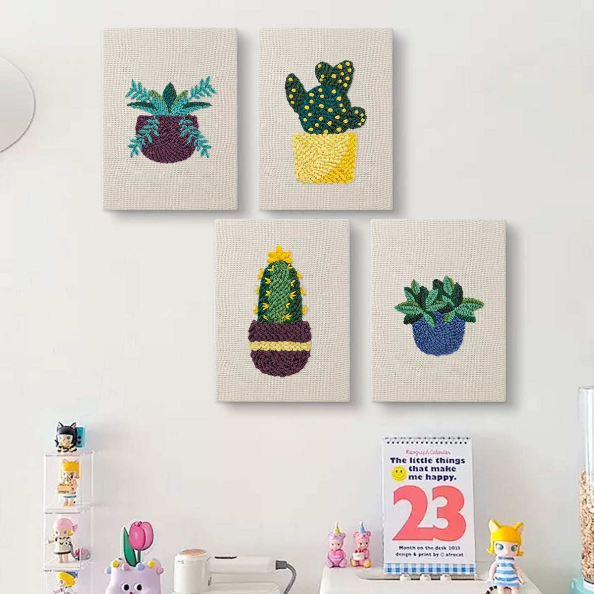 Prickly Potted - Set of 4 - Judy Paint