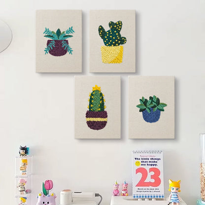 Prickly Potted - Set of 4 - Judy Paint