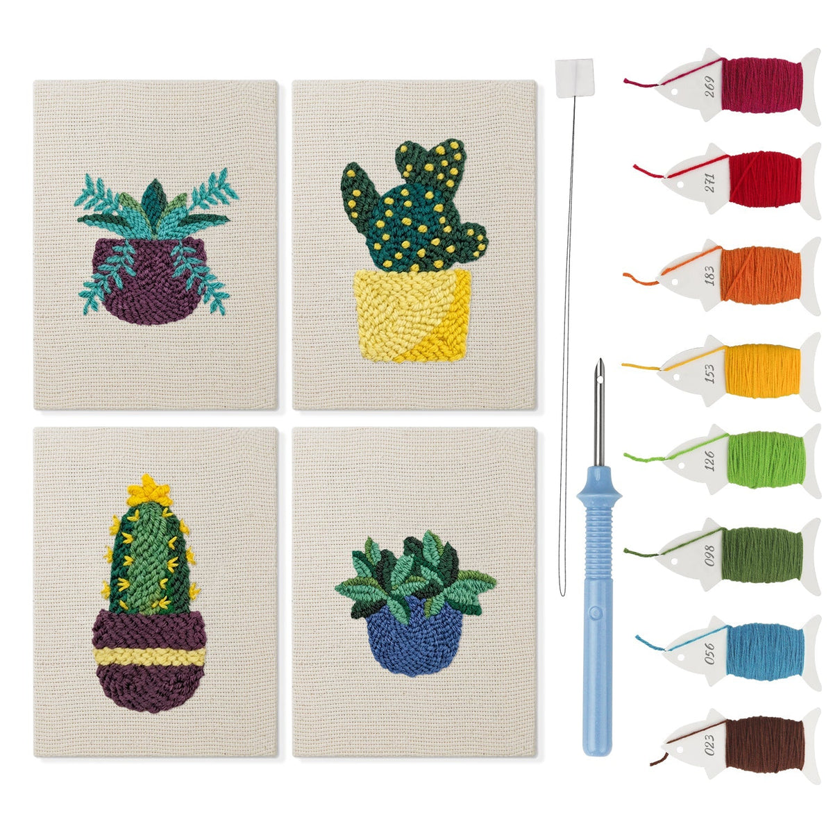 Prickly Potted - Set of 4 - Judy Paint