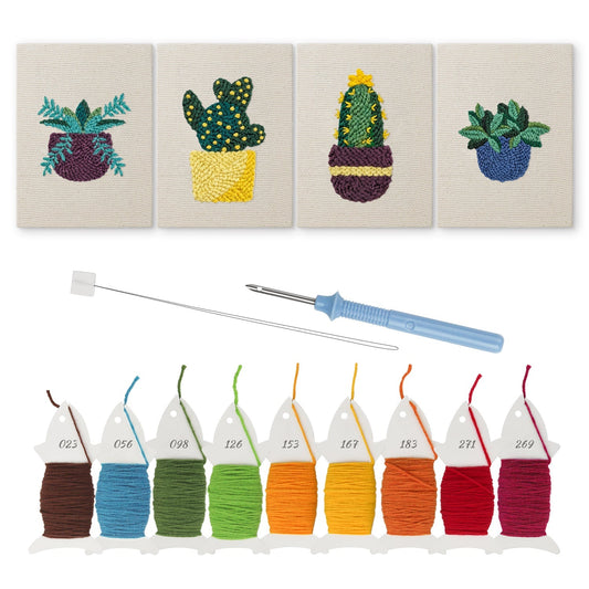 Prickly Potted - Set of 4 - Judy Paint