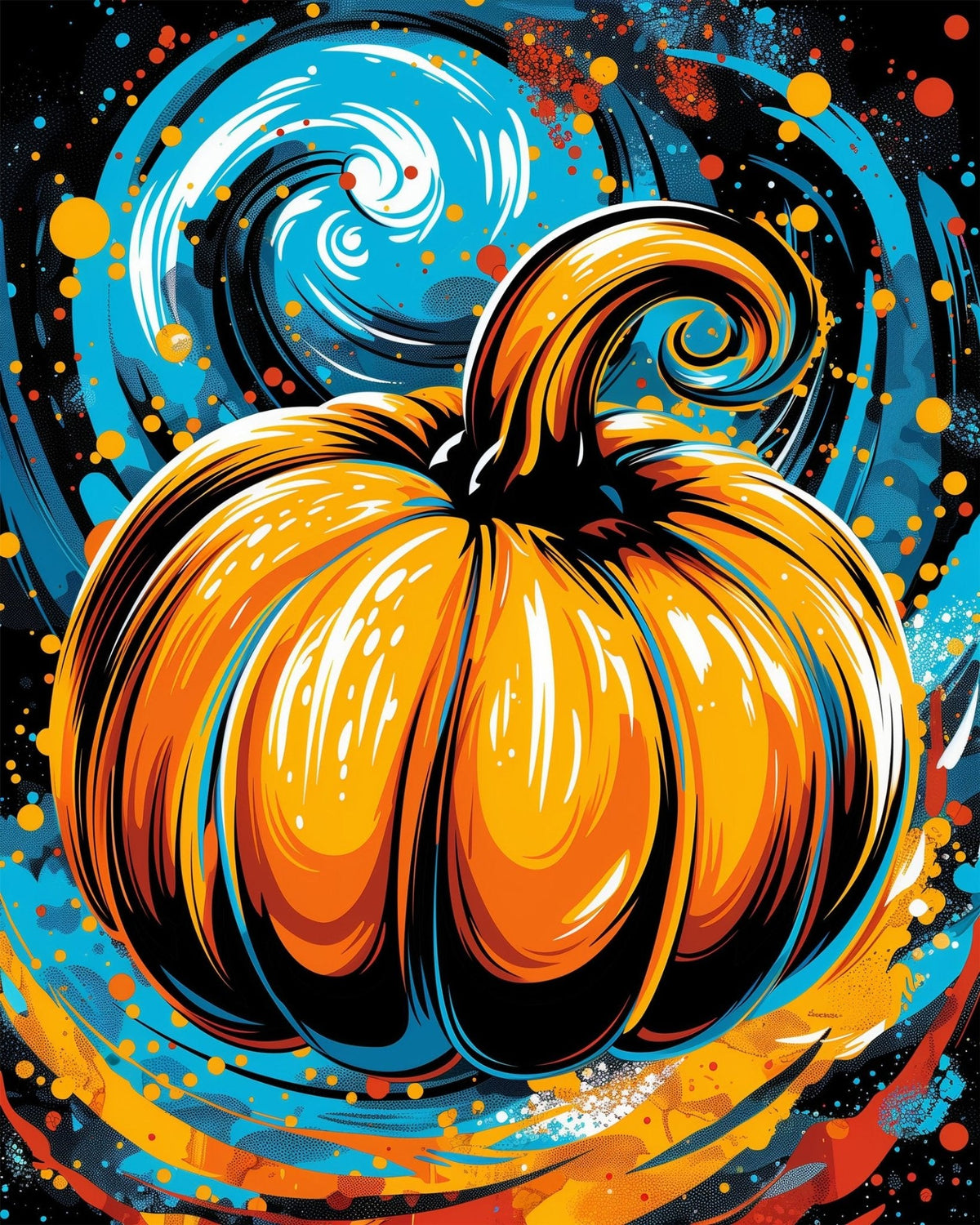 Pumpkin Vortex - Halloween - Judy Paint