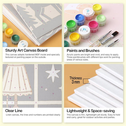 Quiet Nature – Set of 6 Mini Paintings - Judy Paint