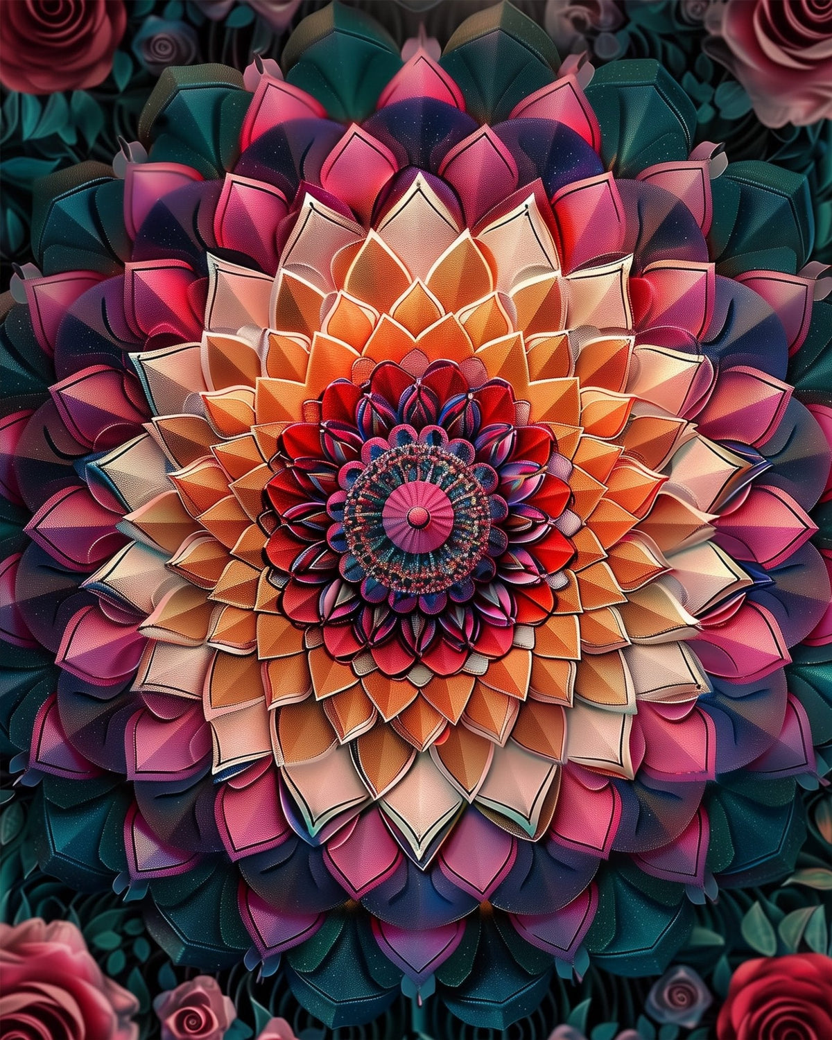 Radiant Blossom - Mandalas - Judy Paint
