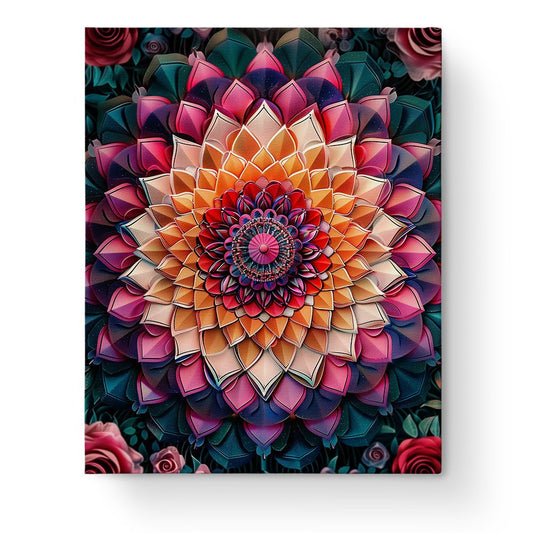Radiant Blossom - Mandalas - Judy Paint