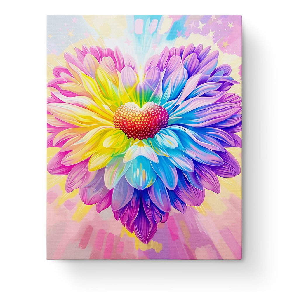 Radiant Floral Heart - Meditation - Judy Paint