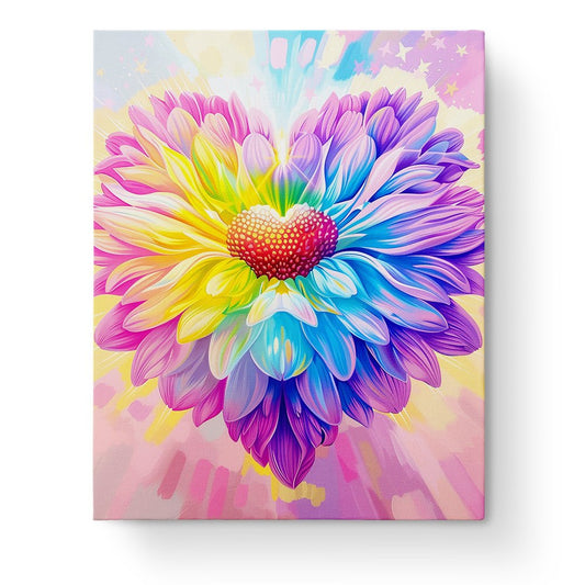 Radiant Floral Heart - Meditation - Judy Paint