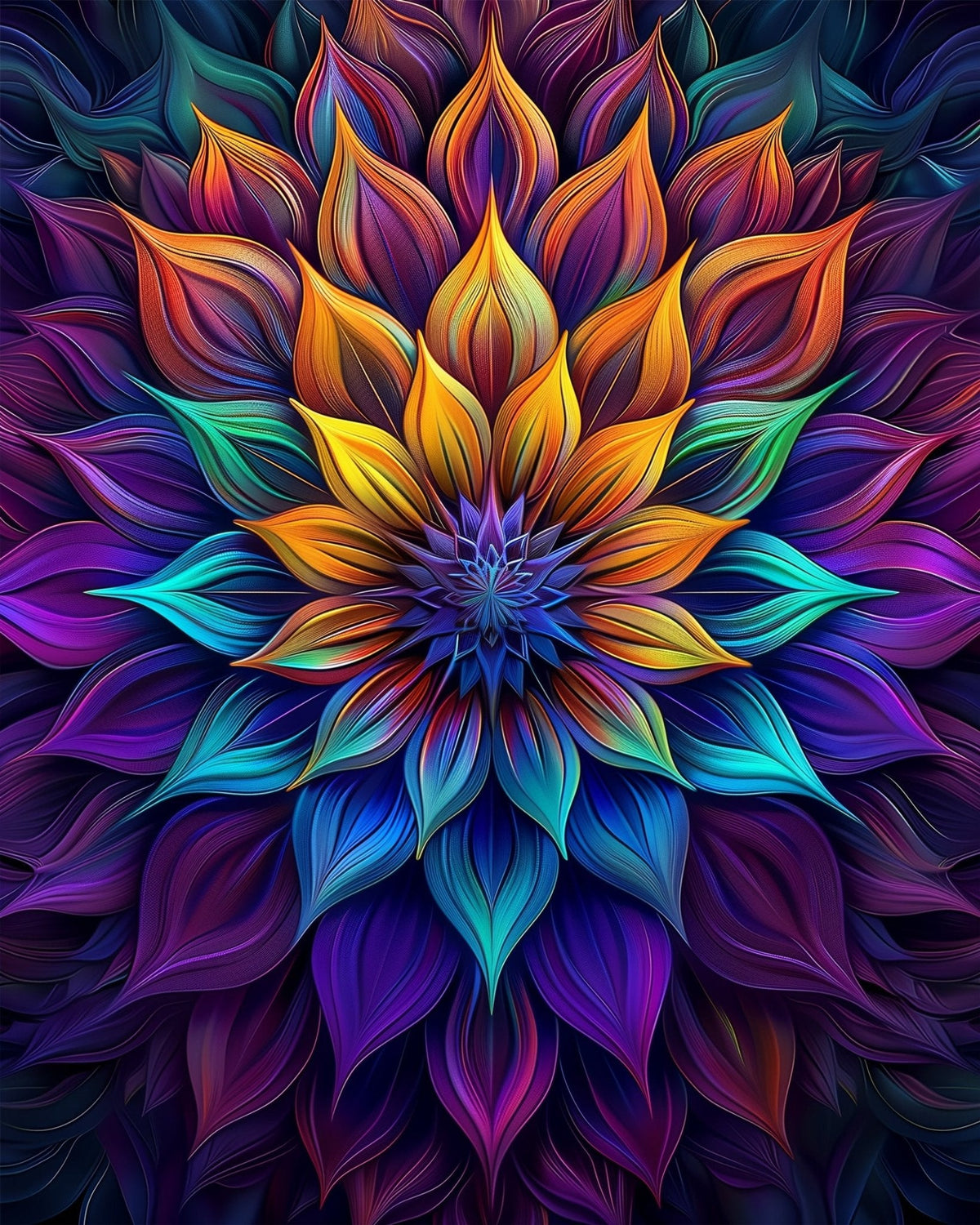 Radiant Lotus - Mandalas - Judy Paint