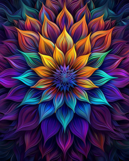 Radiant Lotus - Mandalas - Judy Paint
