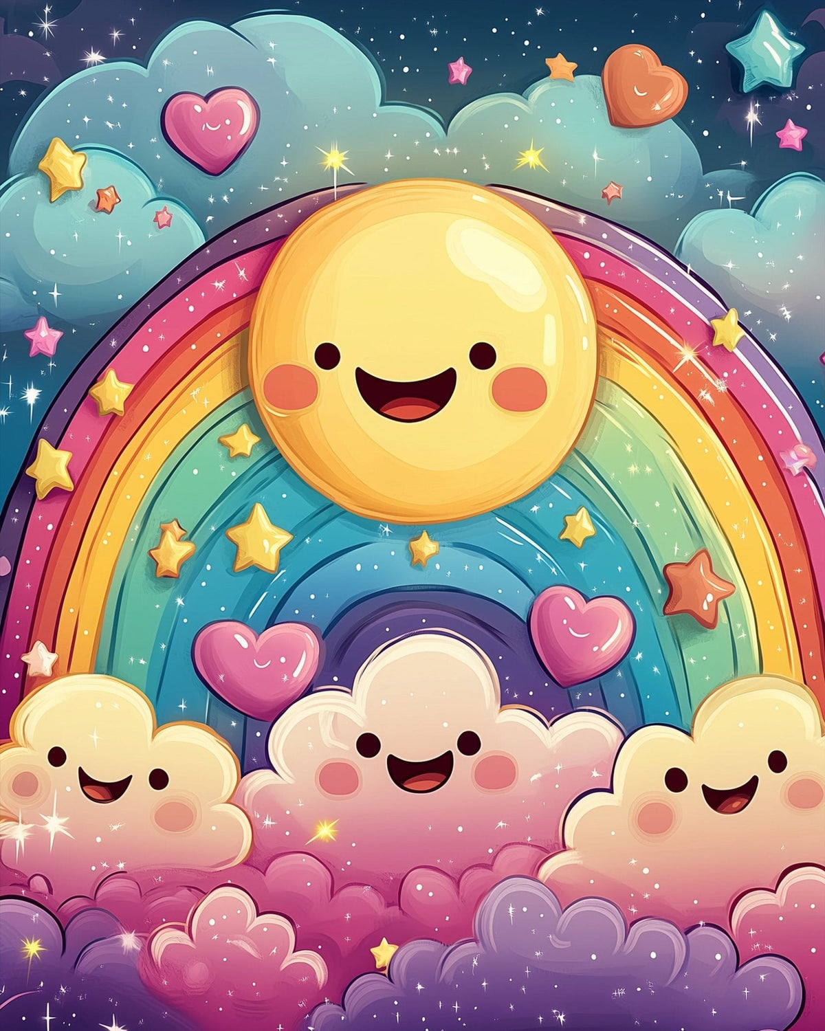 Rainbow Celebration - Galaxies - Judy Paint