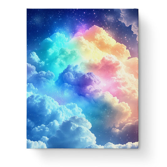Rainbow Dream Clouds - Galaxies - Judy Paint