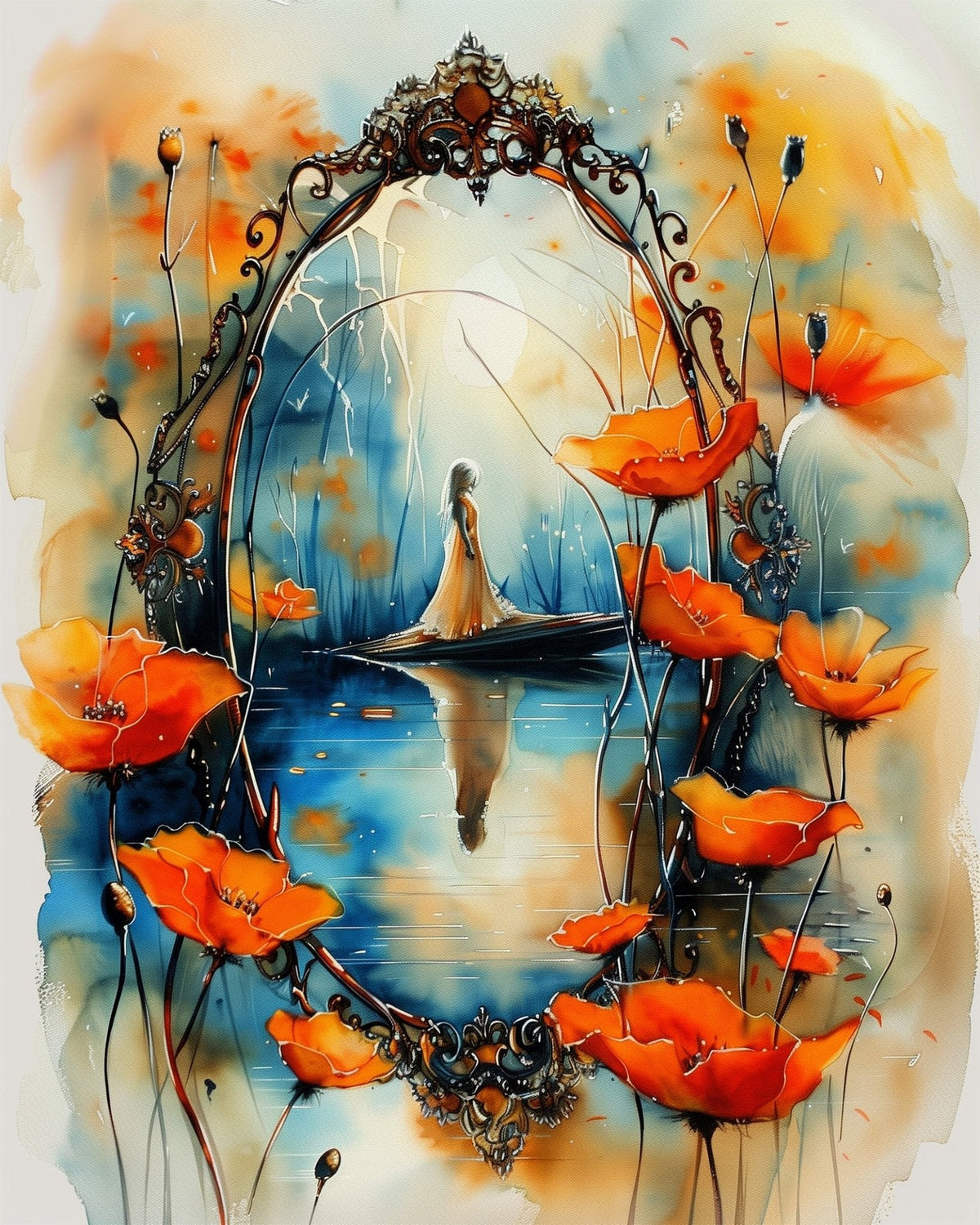 Reflection of Serenity - Bohemian Vibes - Judy Paint