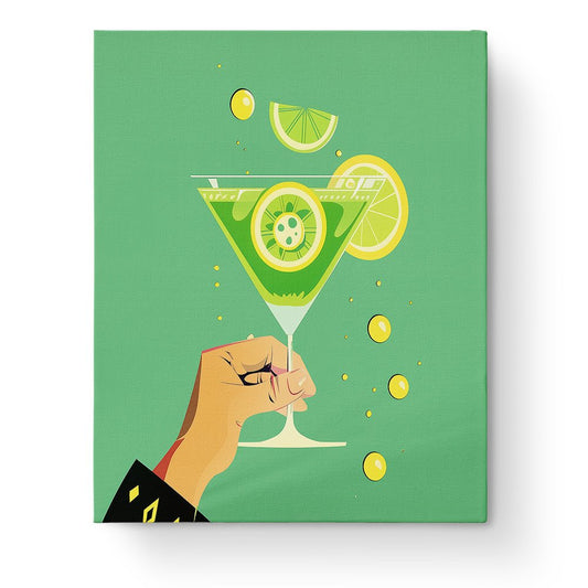 Refreshing Citrus Cocktail - Minimalistic - Judy Paint