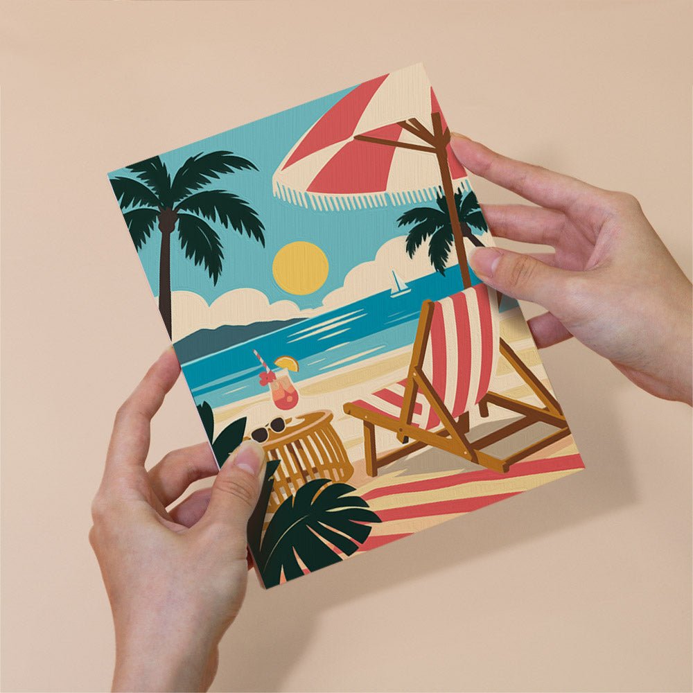 Retro Beach Club mini painting set