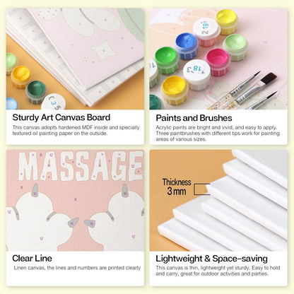 Retro Daydreams – Set of 6 Mini Paintings - Judy Paint