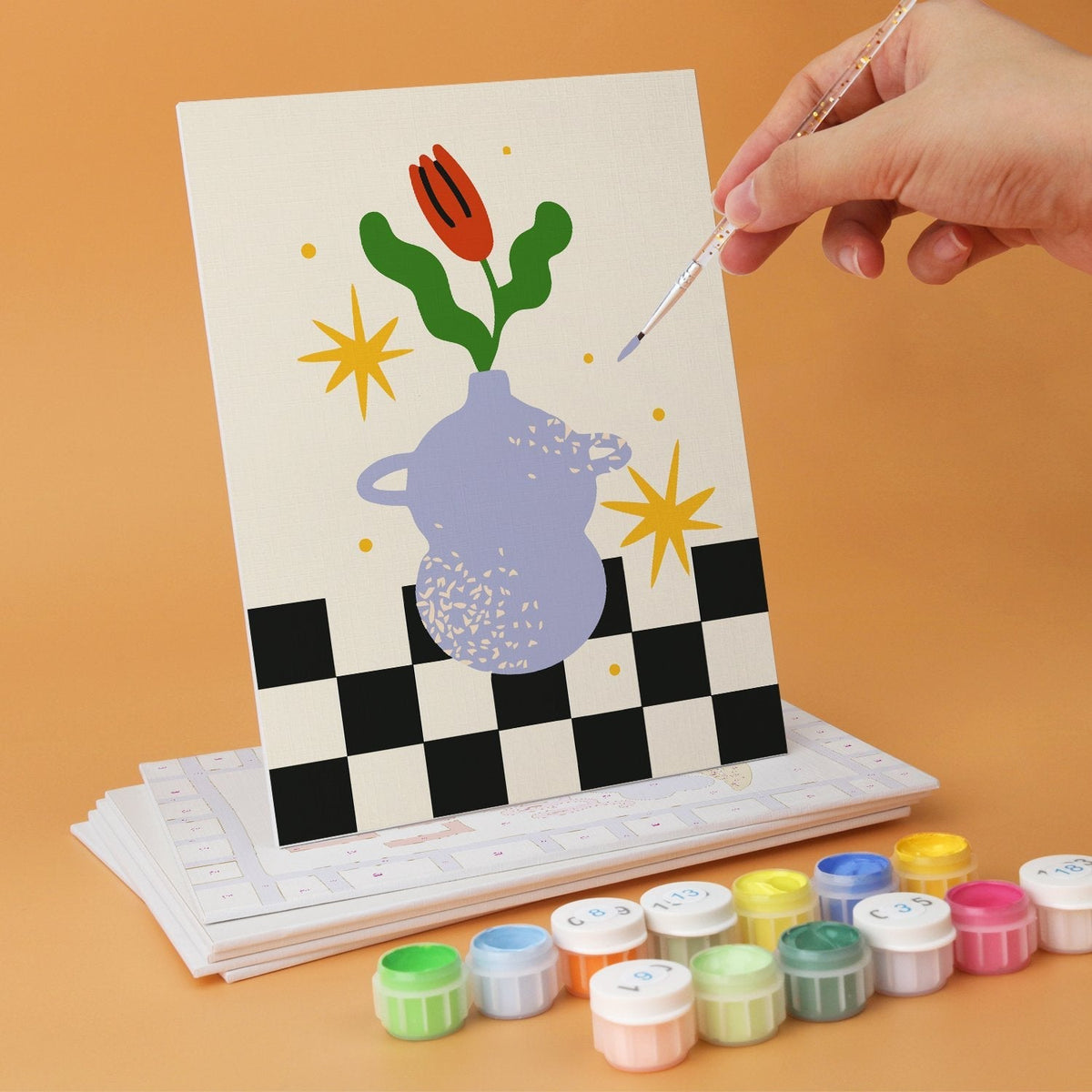Retro Daydreams – Set of 6 Mini Paintings - Judy Paint