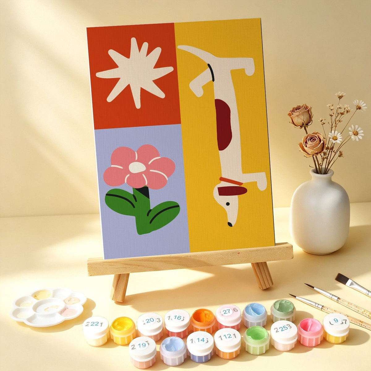 Retro Daydreams – Set of 6 Mini Paintings - Judy Paint