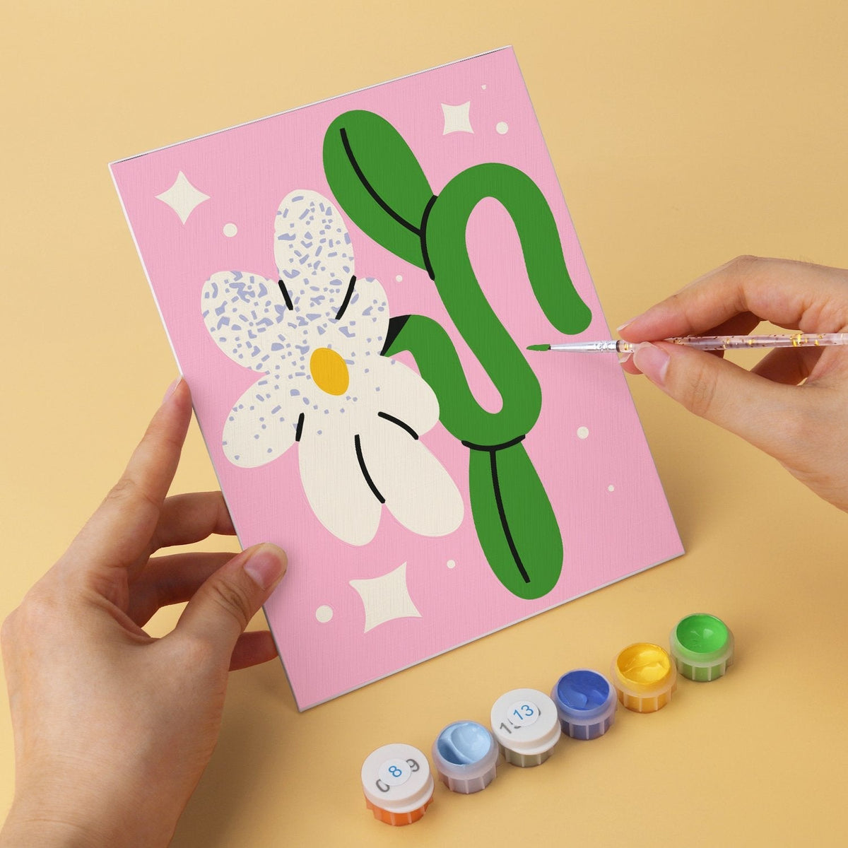 Retro Daydreams – Set of 6 Mini Paintings - Judy Paint