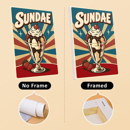 No frame vs. framed canvas