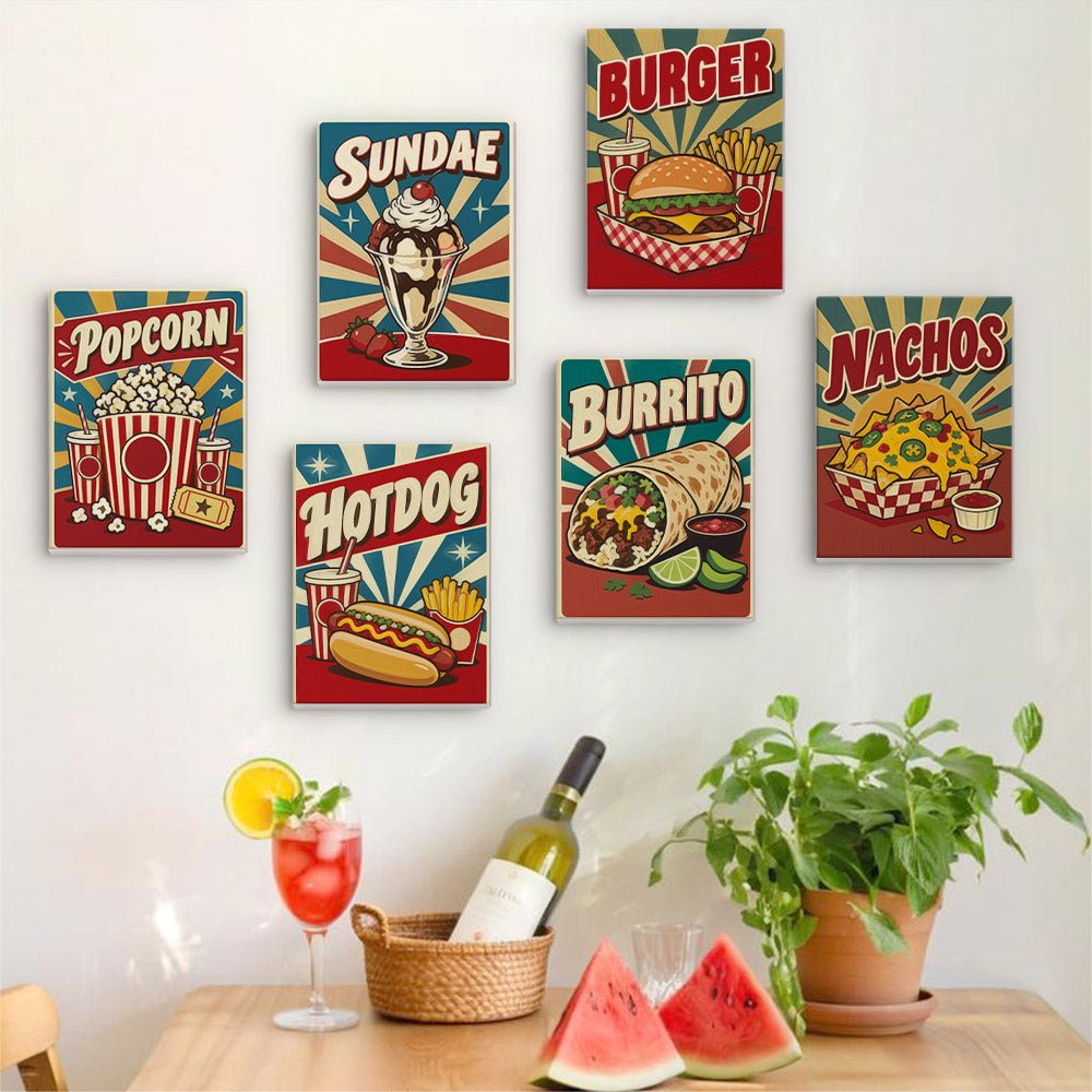 Retro Diner mini painting set