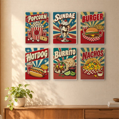 Retro Diner mini painting set