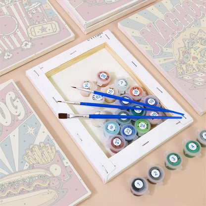 Retro Diner mini painting set