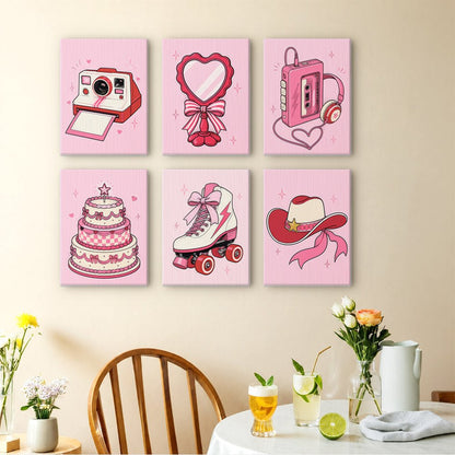 Retro Pink Dreams mini painting set