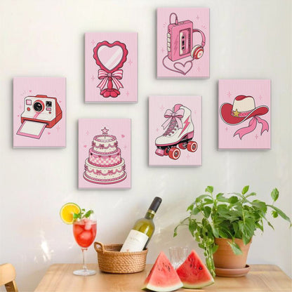 Retro Pink Dreams mini painting set
