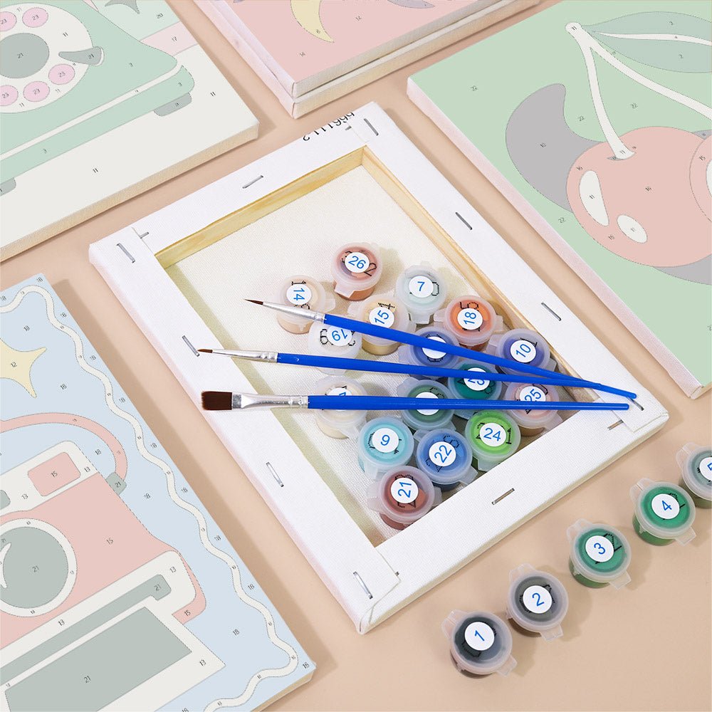 Retro Pop Icons mini painting set