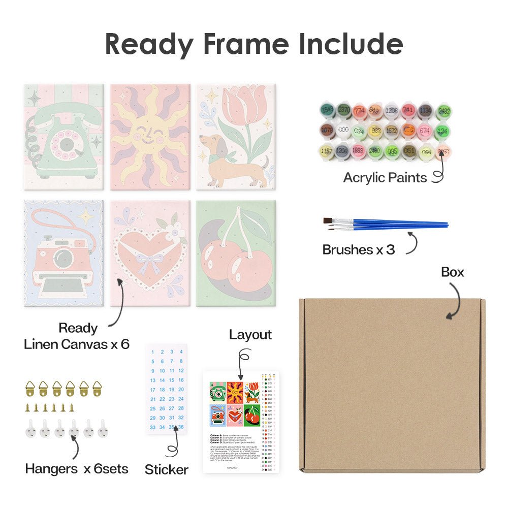 What's included with the framed canvas version