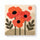 Retro Poppies - Square Edition