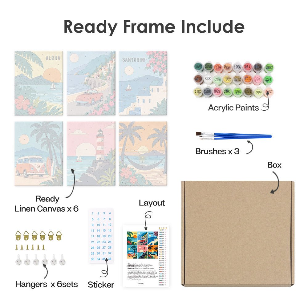 What's included with the framed canvas version