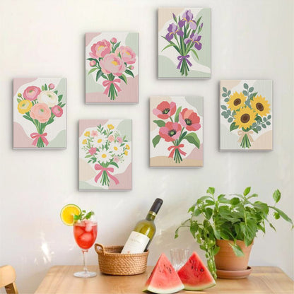 Ribbon Bouquets mini painting set
