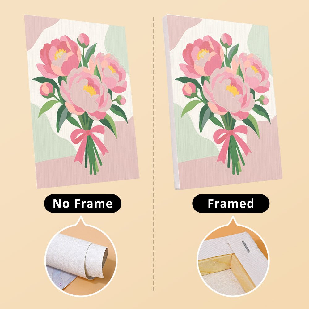 No frame vs. framed canvas