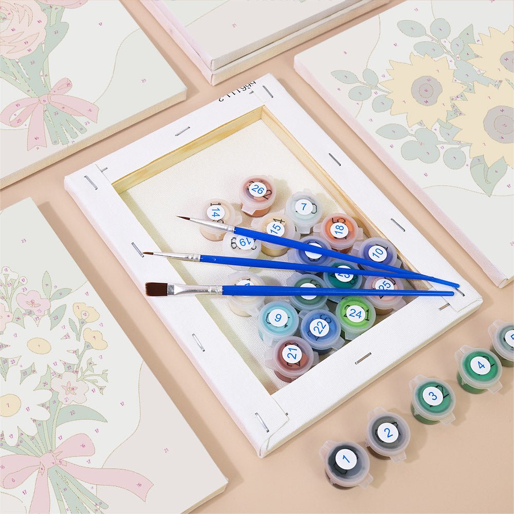 Ribbon Bouquets mini painting set