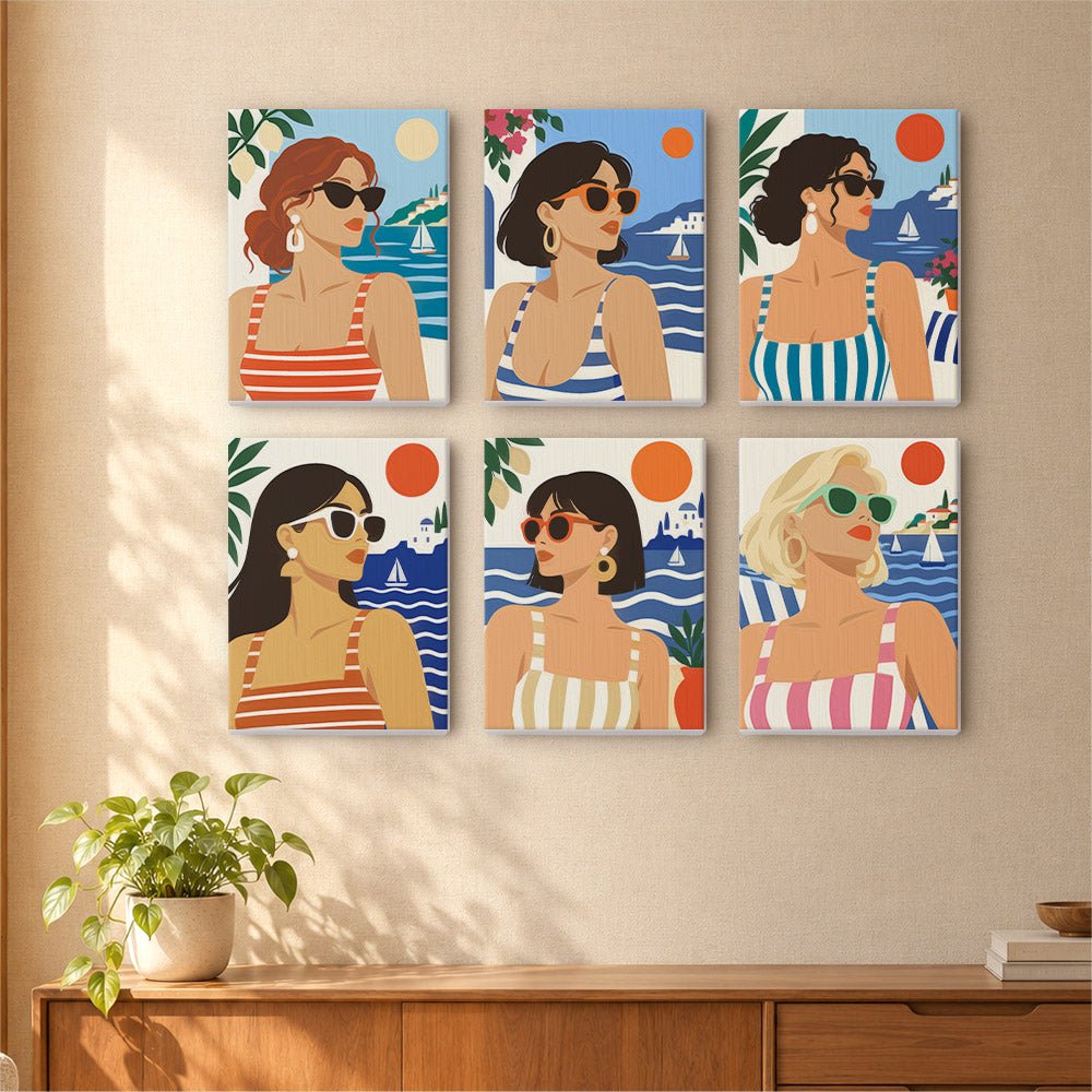 Riviera Girls mini painting set