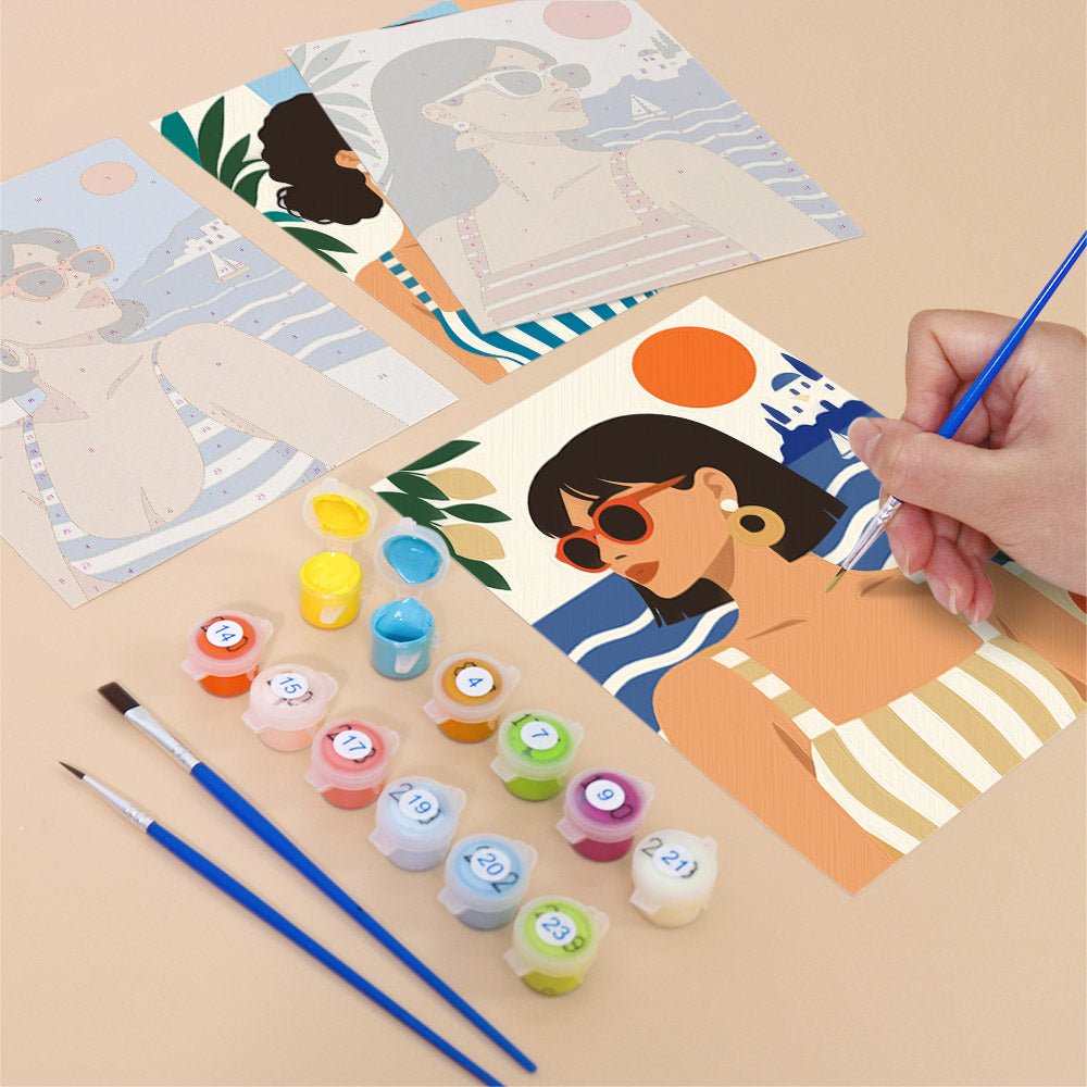 Riviera Girls mini painting set