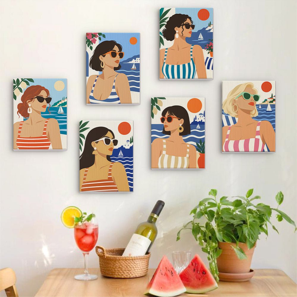 Riviera Girls mini painting set