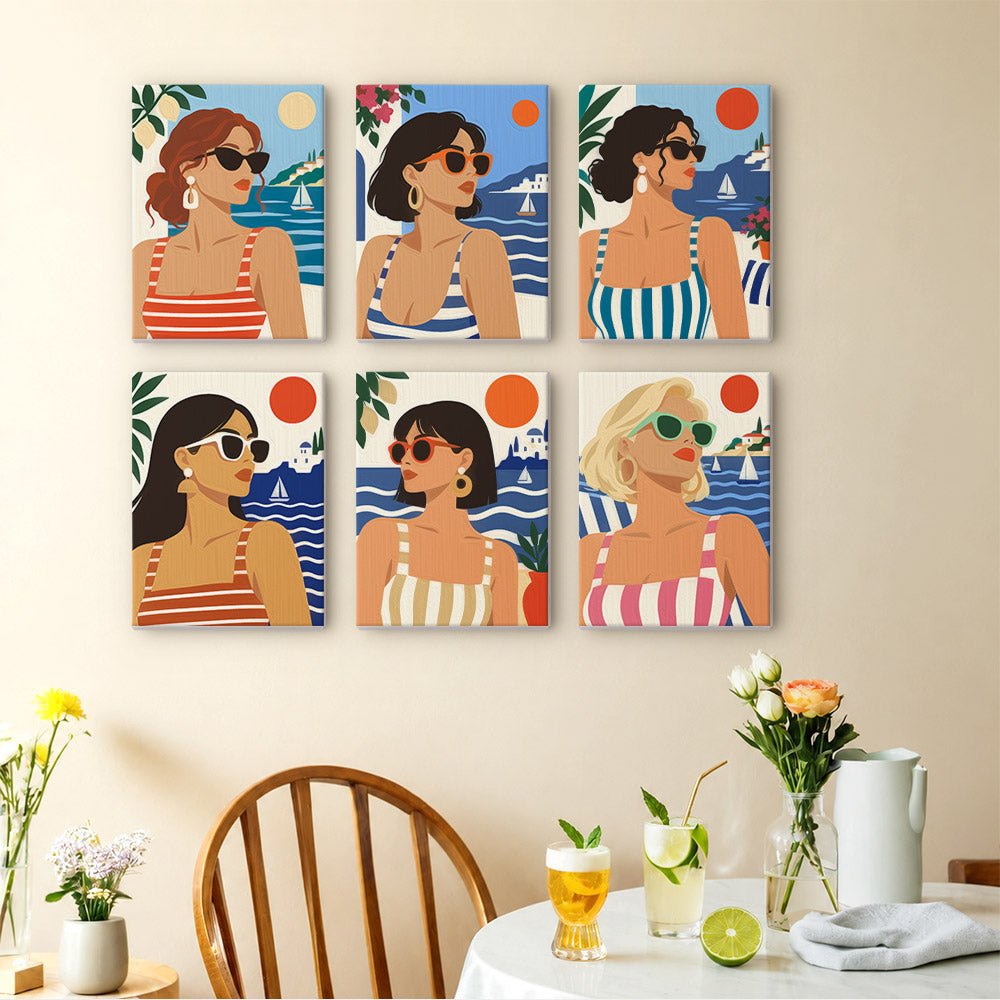 Riviera Girls mini painting set