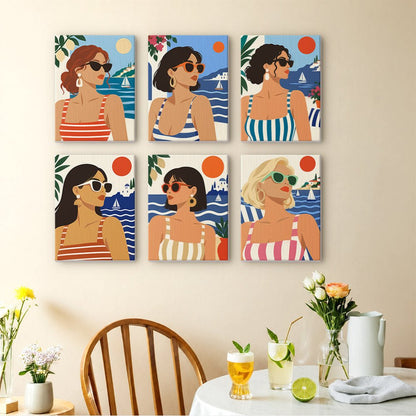 Riviera Girls mini painting set
